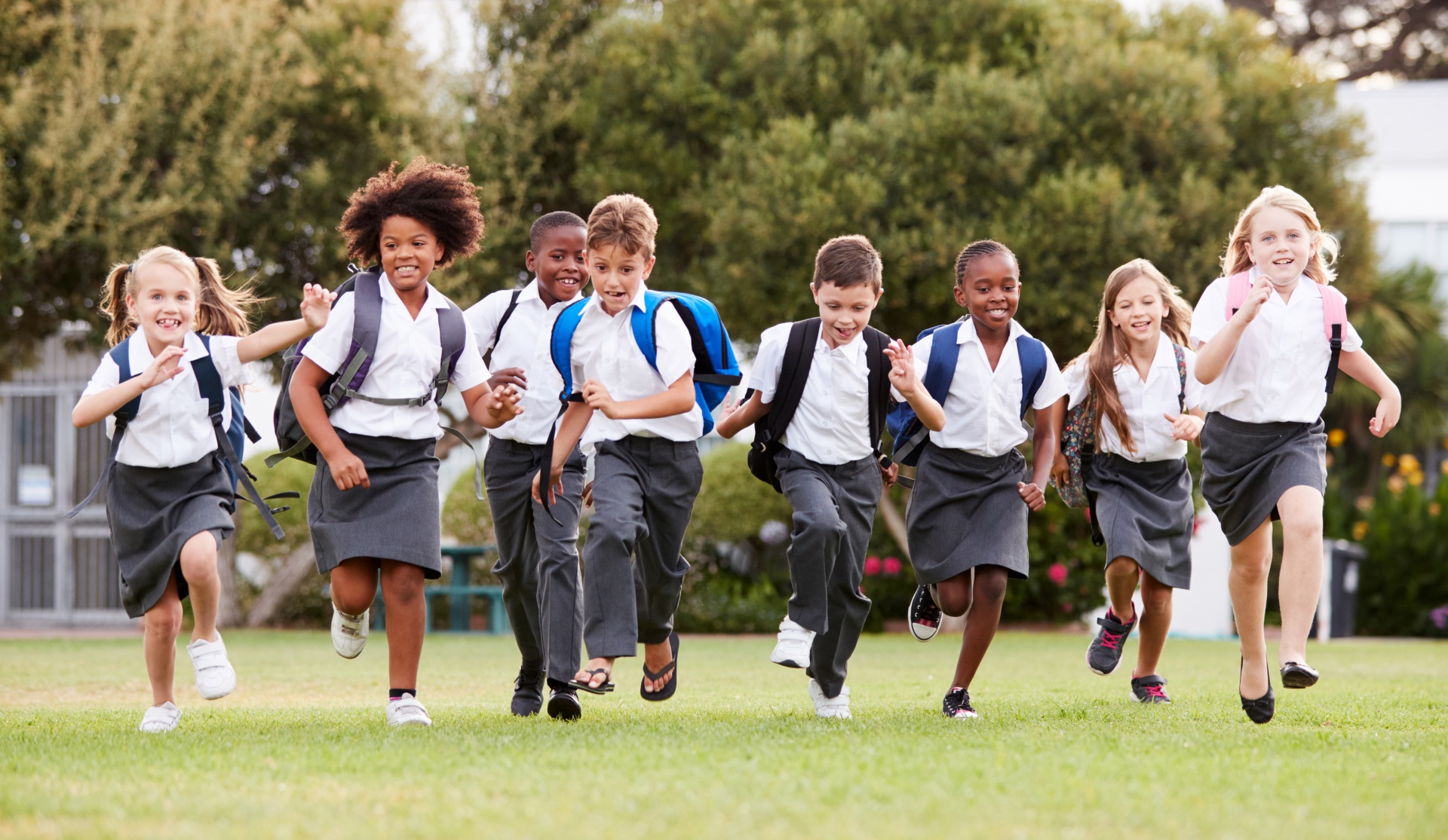 Children in a school playing